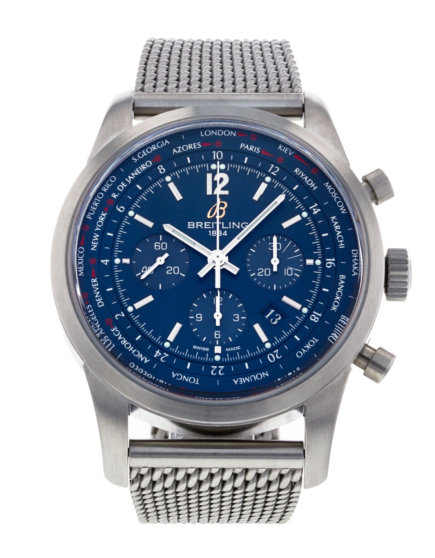 Pre-Owned Breitling Transocean Chronograph Watch